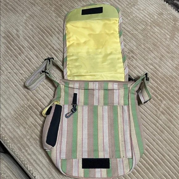 KAVU Cotton Canvas Crossbody Purse Bag Striped - Picture 4 of 6